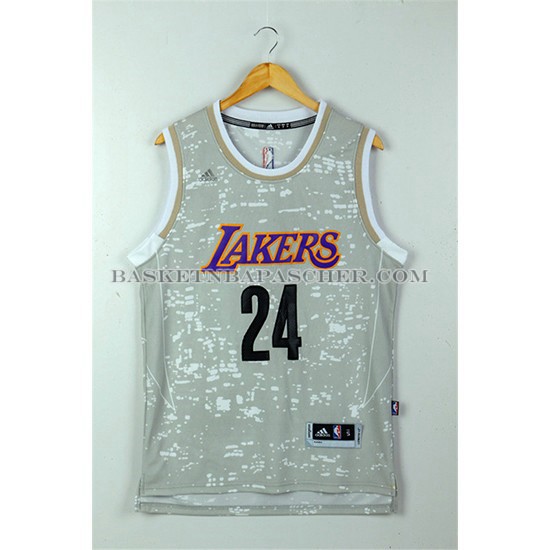 Maillot Lumieres de la ville Los Angeles Lakers Bryant Gris